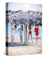 June 1956: Girls Modeling Beach Fashions in Cuba-Gordon Parks-Stretched Canvas