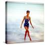 June 1956: Woman in Polka-Dot Swimsuit Modeling Beach Fashions in Cuba-Gordon Parks-Stretched Canvas