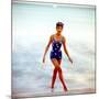 June 1956: Woman in Polka-Dot Swimsuit Modeling Beach Fashions in Cuba-Gordon Parks-Mounted Photographic Print