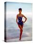 June 1956: Woman in Polka-Dot Swimsuit Modeling Beach Fashions in Cuba-Gordon Parks-Stretched Canvas