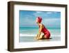 June 1956: Woman Modeling Beach Fashions in Cuba-Gordon Parks-Framed Photographic Print