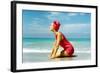 June 1956: Woman Modeling Beach Fashions in Cuba-Gordon Parks-Framed Photographic Print