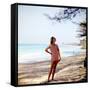 June 1956: Woman Modeling Beach Fashions in Cuba-Gordon Parks-Framed Stretched Canvas