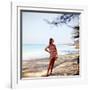 June 1956: Woman Modeling Beach Fashions in Cuba-Gordon Parks-Framed Photographic Print