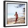 June 1956: Woman Modeling Beach Fashions in Cuba-Gordon Parks-Framed Photographic Print