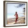 June 1956: Woman Modeling Beach Fashions in Cuba-Gordon Parks-Framed Photographic Print