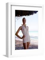 June 1956: Woman Modeling Beach Fashions in Cuba-Gordon Parks-Framed Photographic Print