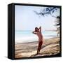 June 1956: Woman Modeling Beach Fashions in Cuba-Gordon Parks-Framed Stretched Canvas