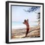 June 1956: Woman Modeling Beach Fashions in Cuba-Gordon Parks-Framed Photographic Print