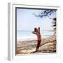 June 1956: Woman Modeling Beach Fashions in Cuba-Gordon Parks-Framed Photographic Print