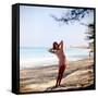 June 1956: Woman Modeling Beach Fashions in Cuba-Gordon Parks-Framed Stretched Canvas