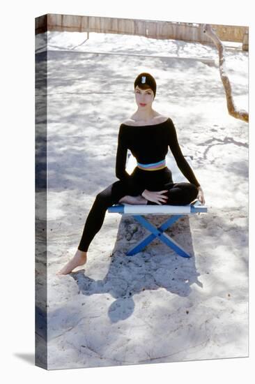 June 1956: Woman Modeling Beach Fashions in Cuba-Gordon Parks-Stretched Canvas