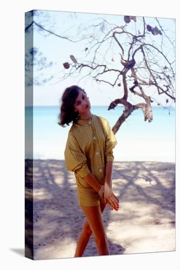 June 1956: Woman Modeling Beach Fashions in Cuba-Gordon Parks-Stretched Canvas