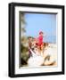 June 1956: Woman Modeling Beach Fashions in Cuba-Gordon Parks-Framed Photographic Print