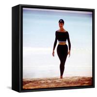 June 1956: Woman Modeling Beach Fashions in Cuba-Gordon Parks-Framed Stretched Canvas