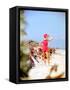 June 1956: Woman Modeling Beach Fashions in Cuba-Gordon Parks-Framed Stretched Canvas