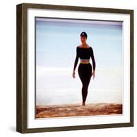 June 1956: Woman Modeling Beach Fashions in Cuba-Gordon Parks-Framed Photographic Print