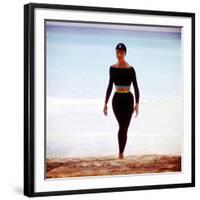 June 1956: Woman Modeling Beach Fashions in Cuba-Gordon Parks-Framed Photographic Print