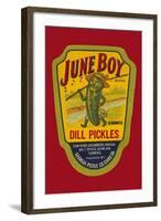 June Boy Dill Pickles-null-Framed Art Print