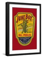 June Boy Dill Pickles-null-Framed Art Print