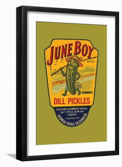 June Boy Dill Pickles-null-Framed Art Print