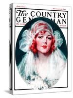 "June Bride," Country Gentleman Cover, June 7, 1924-J. Knowles Hare-Stretched Canvas