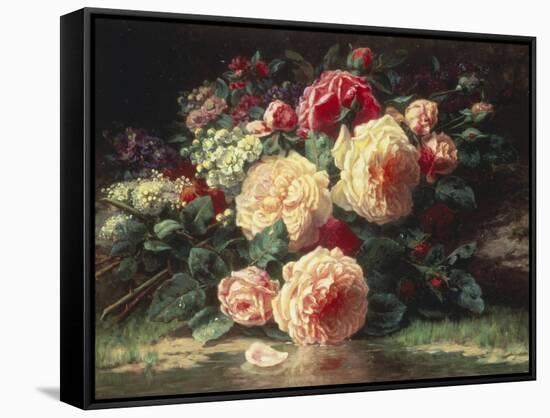 June Days-Jean Baptiste Claude Robie-Framed Stretched Canvas