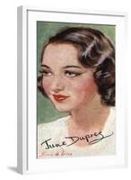 June Duprez, (1918-198), British Film Actress, 20th Century-null-Framed Giclee Print