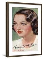 June Duprez, (1918-198), British Film Actress, 20th Century-null-Framed Giclee Print