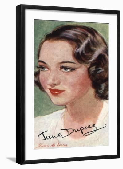 June Duprez, (1918-198), British Film Actress, 20th Century-null-Framed Giclee Print