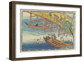 June, Early 18th Century-Hanabusa Itcho-Framed Giclee Print