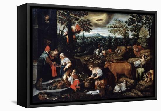 June' (From the Series 'The Seasons), Late 16th or Early 17th Century-Leandro Bassano-Framed Stretched Canvas