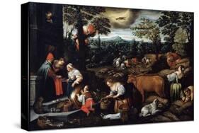 June' (From the Series 'The Seasons), Late 16th or Early 17th Century-Leandro Bassano-Stretched Canvas