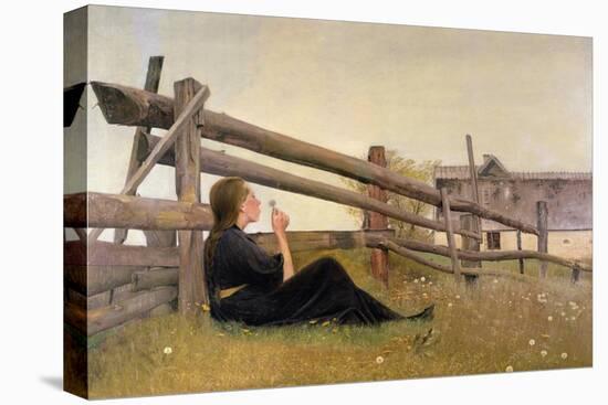 June, Girl Blowing Dandelion Seeds, 1899-Laurits Andersen Ring-Stretched Canvas