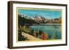 June Lake in the High Sierra - Mono County, CA-Lantern Press-Framed Art Print