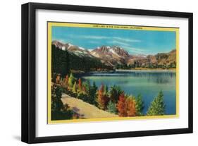 June Lake in the High Sierra - Mono County, CA-Lantern Press-Framed Art Print