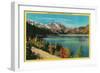 June Lake in the High Sierra - Mono County, CA-Lantern Press-Framed Art Print