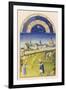 June Making Hay Within Sight of the Royal Palace at Paris the Sainte Chapelle and the Conciergerie-Pol De Limbourg-Framed Premium Giclee Print