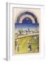 June Making Hay Within Sight of the Royal Palace at Paris the Sainte Chapelle and the Conciergerie-Pol De Limbourg-Framed Art Print