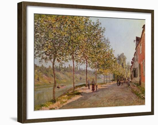 June Morning in Saint-Mammes, 1884-Alfred Sisley-Framed Giclee Print