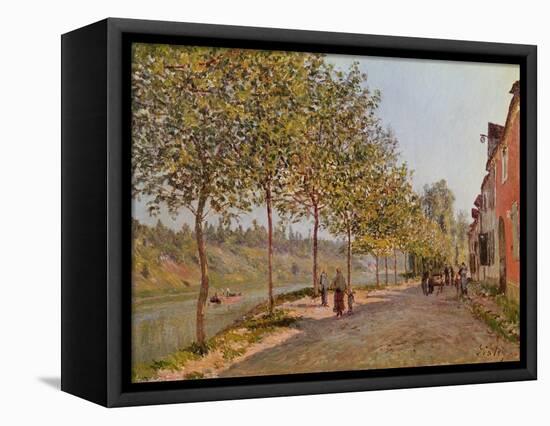 June Morning in Saint-Mammes, 1884-Alfred Sisley-Framed Stretched Canvas