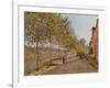June Morning in Saint-Mammes, 1884-Alfred Sisley-Framed Giclee Print