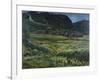 June night and old western Norway yard-Nikolai Astrup-Framed Giclee Print