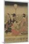 June (Summer Party on the Kamo River), Early 1800s-Utagawa Toyohiro-Mounted Giclee Print