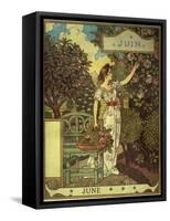 June-Eugene Grasset-Framed Stretched Canvas