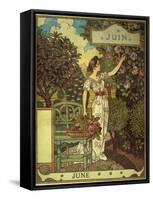 June-Eugene Grasset-Framed Stretched Canvas