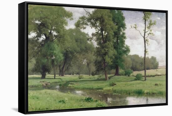 June-George Inness-Framed Stretched Canvas