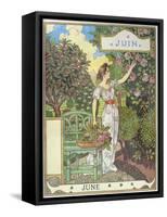 June-Eugene Grasset-Framed Stretched Canvas