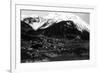 Juneau, Alaska - Aerial View of Town-Lantern Press-Framed Art Print