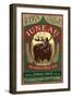 Juneau, Alaska - Moose Ale-Lantern Press-Framed Art Print